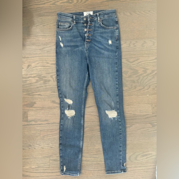 WE THE FREE Sabrina Distressed Super Skinny Jeans size 29 free people - Picture 2 of 7